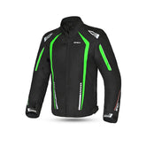 R-TECH MARSHAL Moto Casacos Preto Verde - Imagem frontal da Casacos